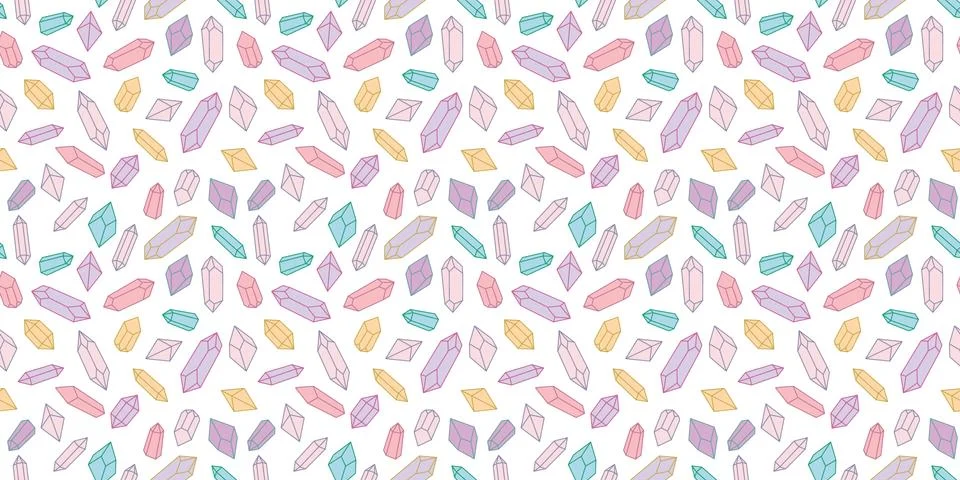 Seamless crystal repeat pattern vector background Illustrazione stock