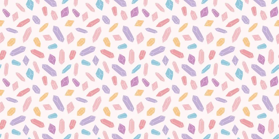 Seamless crystal repeat pattern vector background Stock Illustration