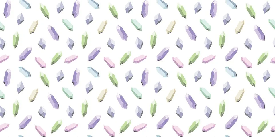 Seamless crystal repeat pattern vector background Stock Illustration