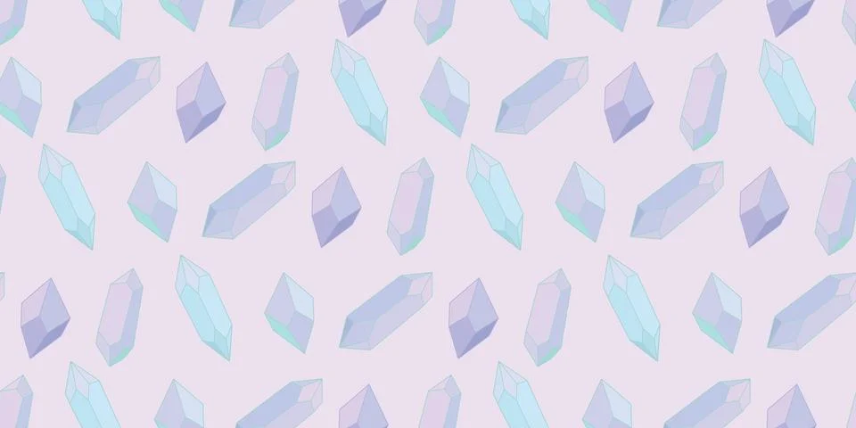 Seamless crystal repeat pattern vector background Stock Illustration