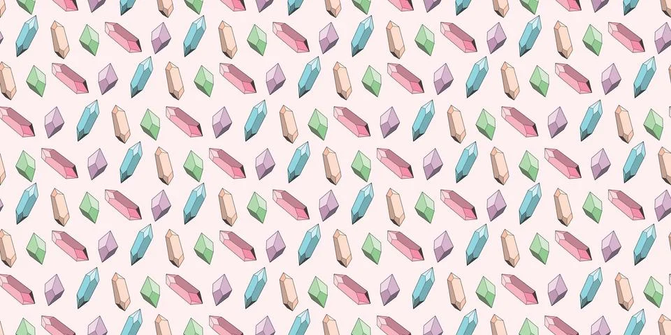Seamless crystal repeat pattern vector background 스톡 일러스트