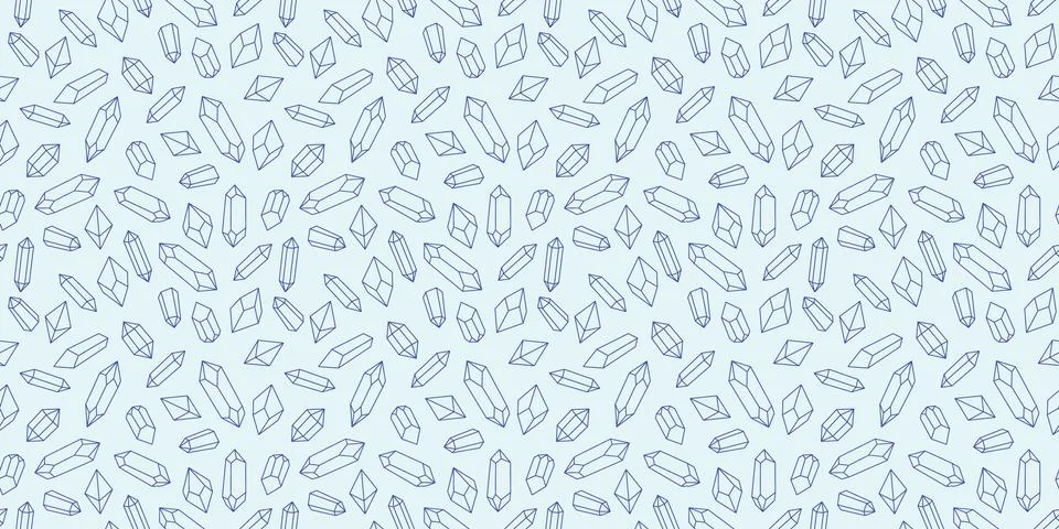 Seamless crystal repeat pattern vector background Stock Illustration
