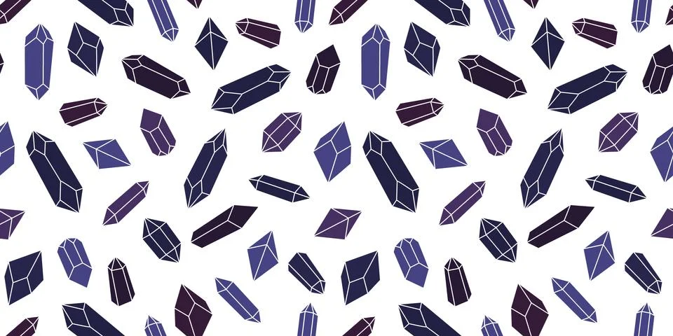 Seamless crystal repeat pattern vector background 스톡 일러스트
