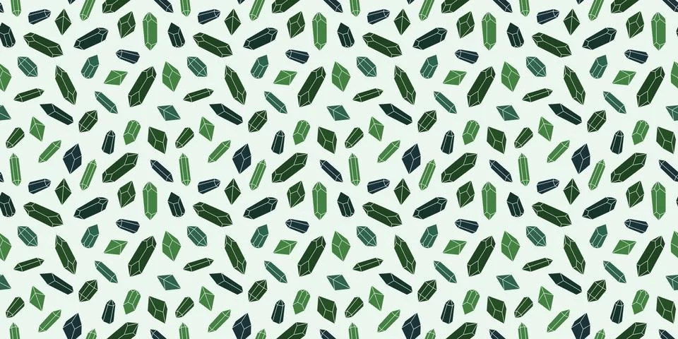 Seamless crystal repeat pattern vector background Stock Illustration