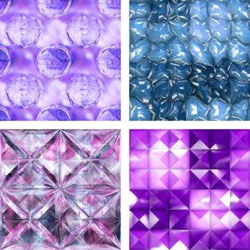 Seamless crystal texture Stock Illustration