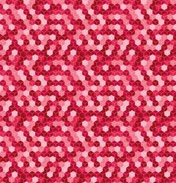 Seamless cubic - hexagonal, honeycomb; pattern, 3d illusion Stock Illustration