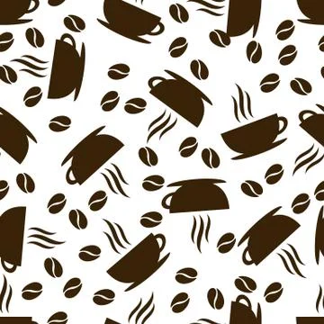 Seamless of cup Illustrazione stock