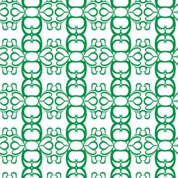 Seamless curl pattern Illustrazione stock