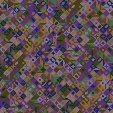 Seamless curved shape pattern background - abstract vector graphic Stock Illustration