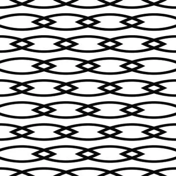 Seamless curved shape pattern background Stock Illustration