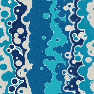 Seamless cute brigh round background Stock Illustration