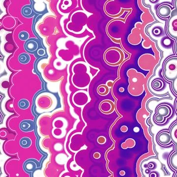 Seamless cute brigh round background Stock Illustration