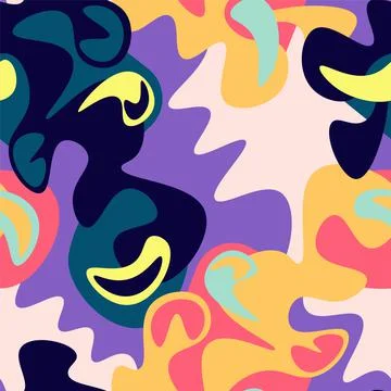 Seamless cute decorative vector pattern Stock Illustration