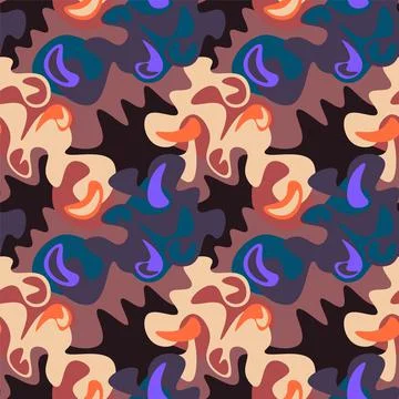 Seamless cute decorative vector pattern Stock Illustration