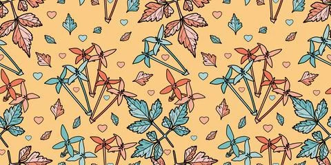Seamless cute floral vector pattern. Floral background. Stock Illustration