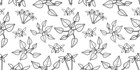 Seamless cute floral vector pattern. Flower background. Stock Illustration