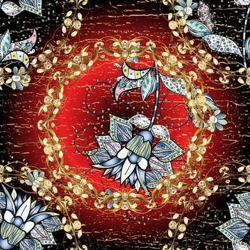 Seamless cute flower pattern. Spring summer time. Holidays mood. Gentle romantic Stock Illustration