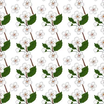 Seamless cute pattern. Pattern for textiles in hand draw style Stock Illustration