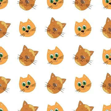 Seamless cute pattern. Pattern for textiles in hand draw style Stock Illustration