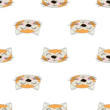 Seamless cute pattern. Pattern for textiles in hand draw style Stock Illustration