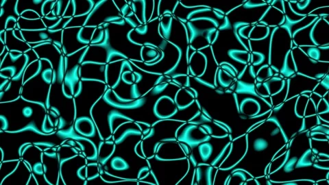 Seamless Cyan Liquid Caustic Texture Loop Stock Footage 343809897