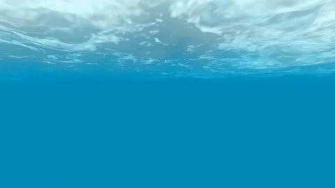 Seamless cyclic 3D animation of blue water surface in pool. Stock Footage 261949305