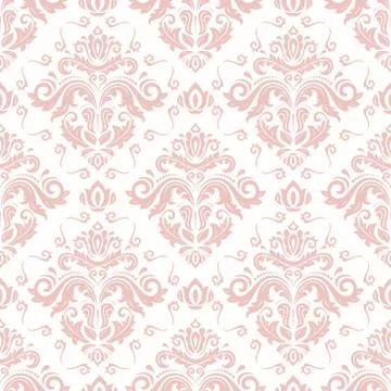 Seamless Damask Background Stock Illustration