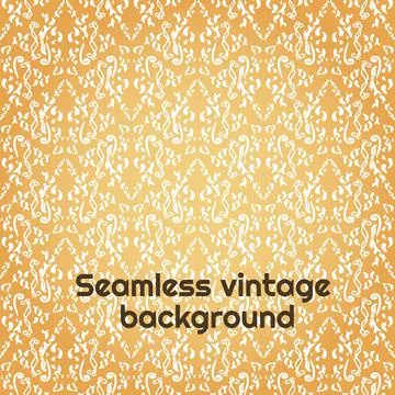 Seamless damask floral pattern. Baroque wallpaper. Vector vintage white ornam イラスト素材