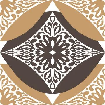 Seamless damask ornamental pattern in vector format. Vintage floral decorativ 스톡 일러스트