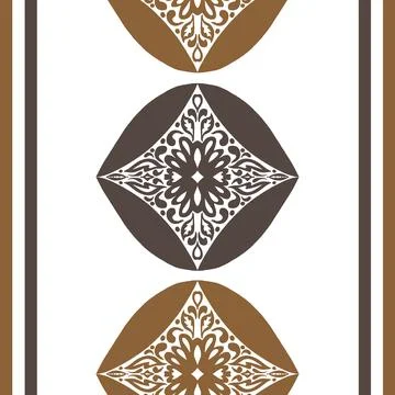 Seamless damask ornamental pattern in vector format. Vintage floral decorativ 库存插图