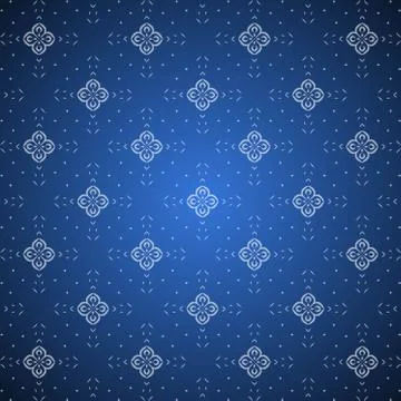 Seamless Damask Pattern Background Illustrazione stock