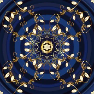 Seamless damask pattern background for sketch design in the style of Baroque. Go Illustrazione stock