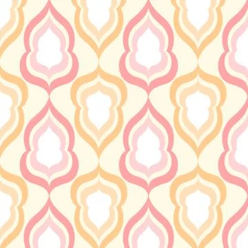 Seamless damask pattern 스톡 일러스트