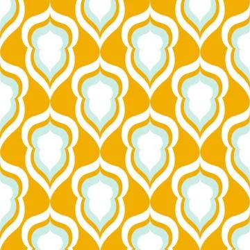Seamless damask pattern Stock Illustration