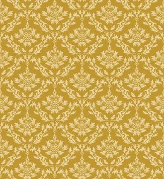 Seamless damask pattern Stock Illustration