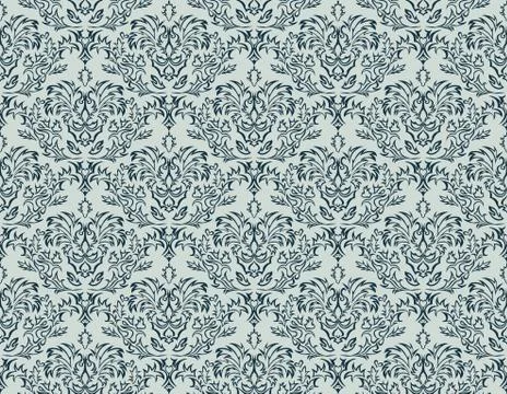 Seamless damask pattern Stock Illustration