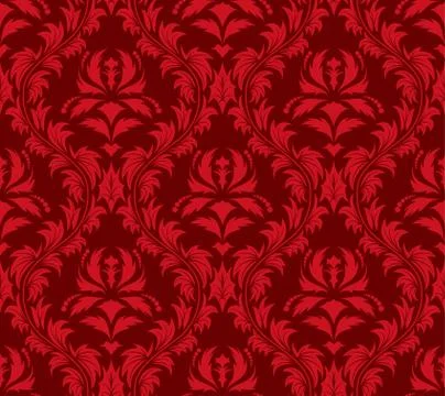 Seamless damask pattern Stock Illustration