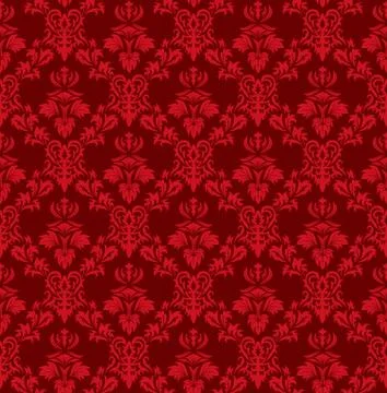Seamless damask pattern Stock Illustration
