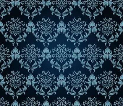 Seamless damask pattern Illustrazione stock