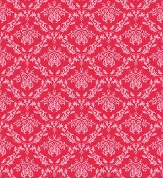 Seamless damask pattern Stock Illustration