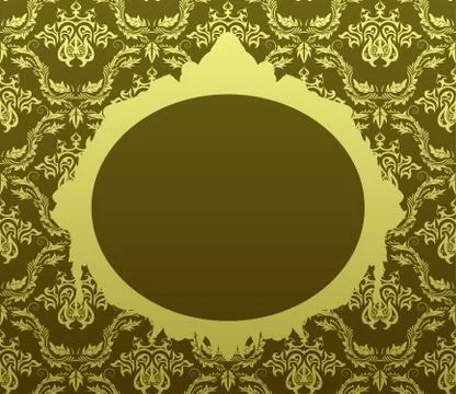 Seamless damask pattern Stock Illustration