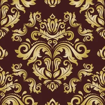 Seamless Damask Pattern Stock-Illustration