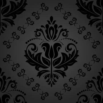 Seamless Damask Pattern Illustrazione stock