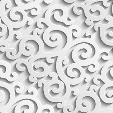 Seamless Damask Pattern Stock Illustration
