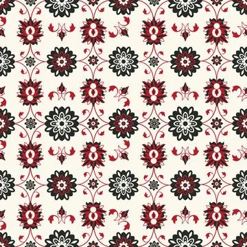 Seamless damask pattern Seamless damask pattern design, abstract art Copyr... Foto stock