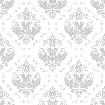 Seamless Damask Vector Background Stock Illustration