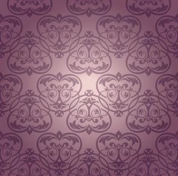 Seamless damask wallpaper Stock Illustration