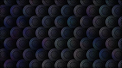 Seamless dark background with circles, dots geometric pattern. Looped 4K motion Video stock 107063292