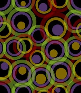 Seamless dark background composed from transparent circles Stock Illustration