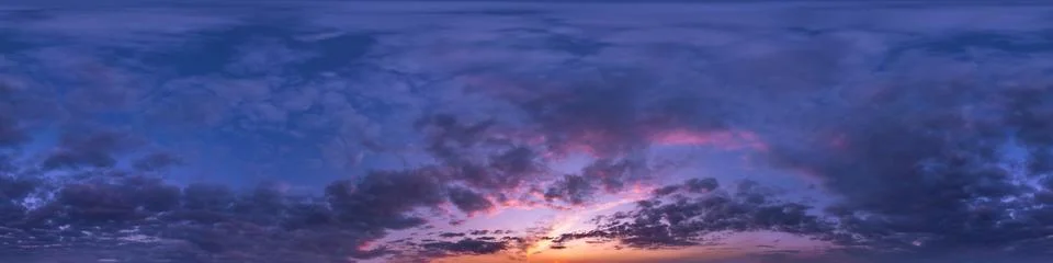 blue sky with beautiful clouds. Seamless hdri panorama 360 degrees